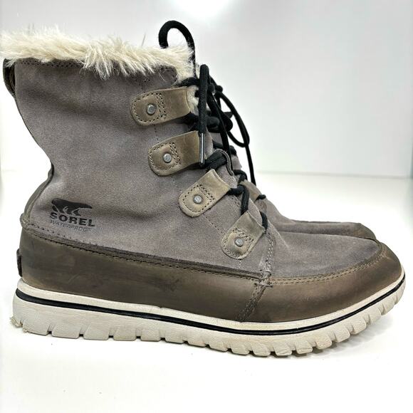 Sorel Explorer Cozy Joan Snow Winter Boot, Tall Sneaker Waterproof Faux Fur 10 - Picture 3 of 9